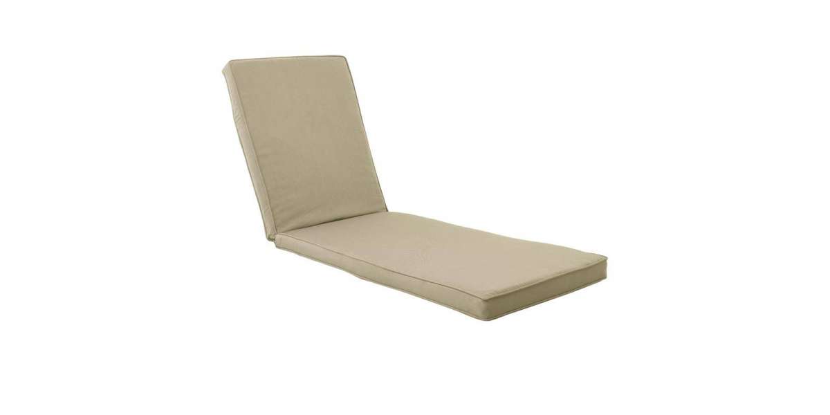 LOUNGER Μαξιλάρι Ξαπλώστρας Ύφασμα Μπεζ με Βάτα και Φερμουάρ