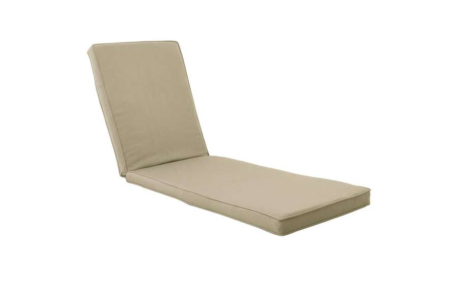 LOUNGER Μαξιλάρι Ξαπλώστρας Ύφασμα Μπεζ με Βάτα και Φερμουάρ