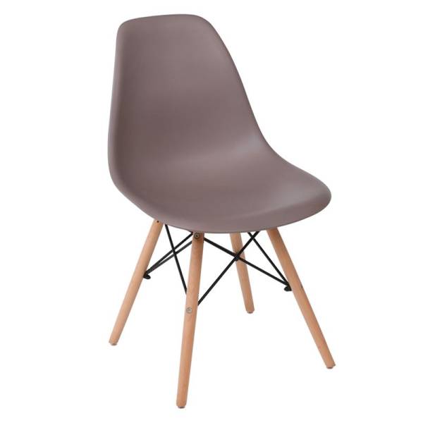 ART Wood Καρέκλα Τραπεζαρίας,  Πόδια Οξιά, Κάθισμα PP Sand Beige - 1 Step K/D - Pro