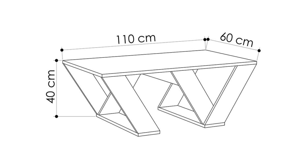 Τραπέζι σαλονιού PIPRA pakoworld σε χρώμα λευκό 110x60x40