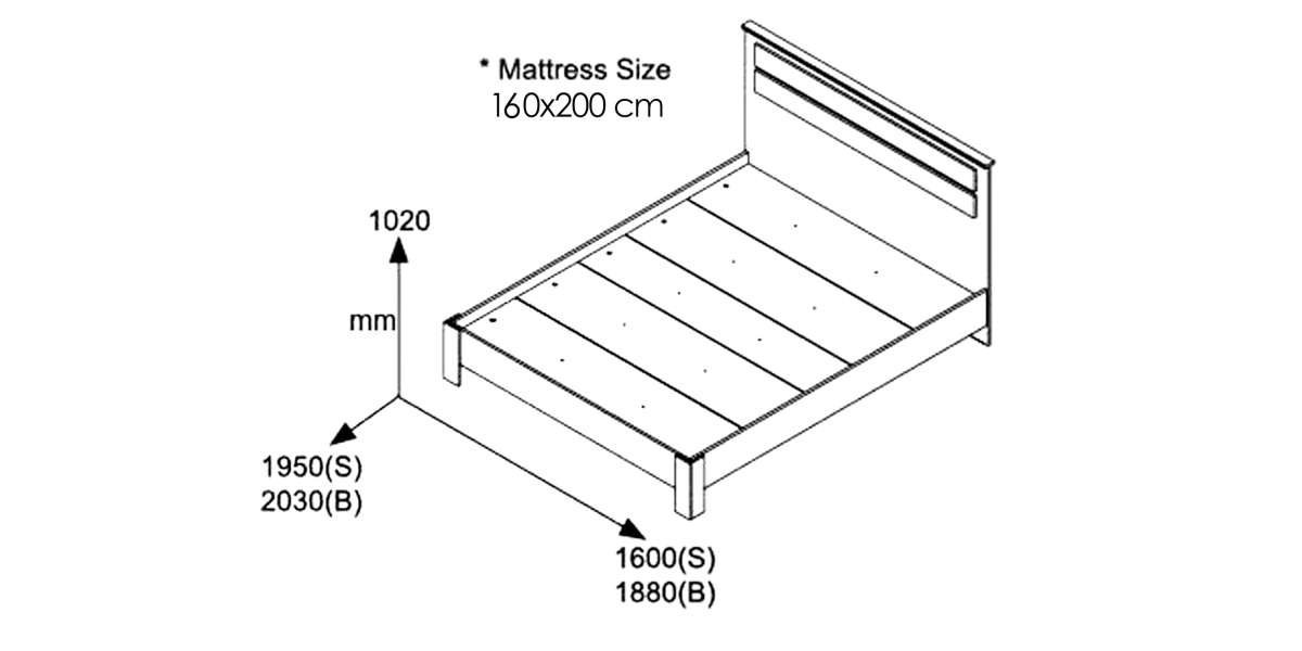 Κρεβάτι διπλό OLYMPUS pakoworld σε χρώμα castillo-toro 160x200εκ