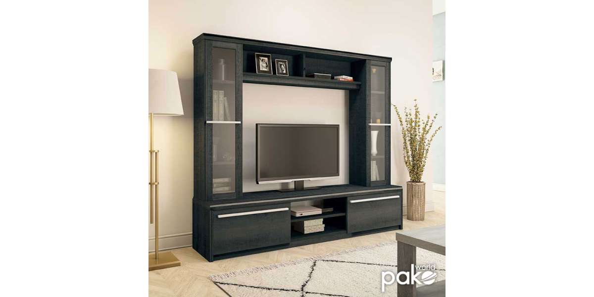 Σύνθετο σαλονιού Chico TV pakoworld χρώμα embony oak 180.5x40x158εκ