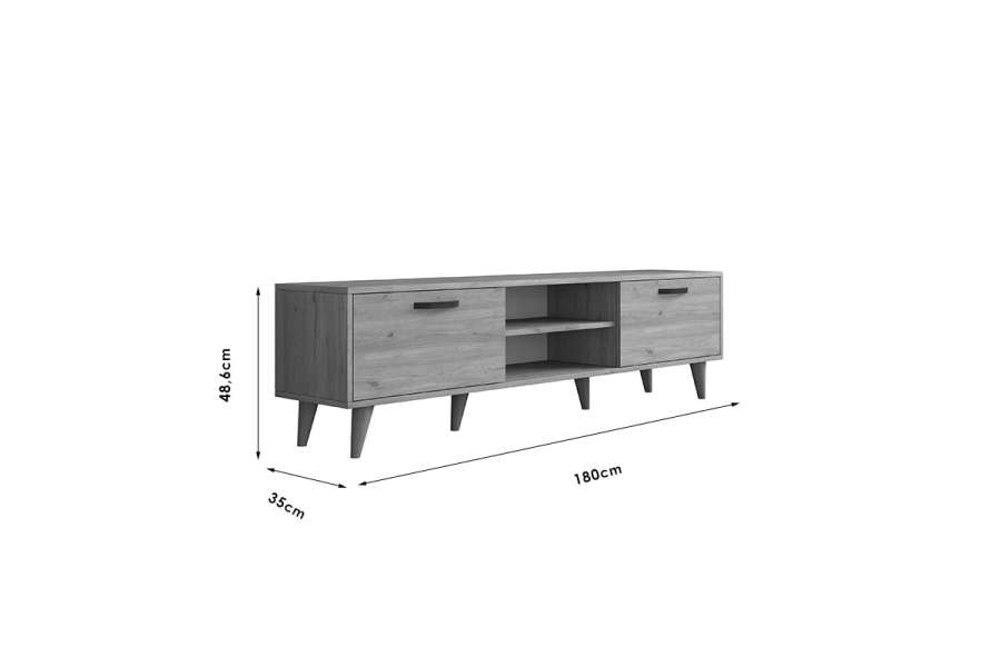 Έπιπλο τηλεόρασης Sabian pakoworld sonoma 180x35x48,5εκ