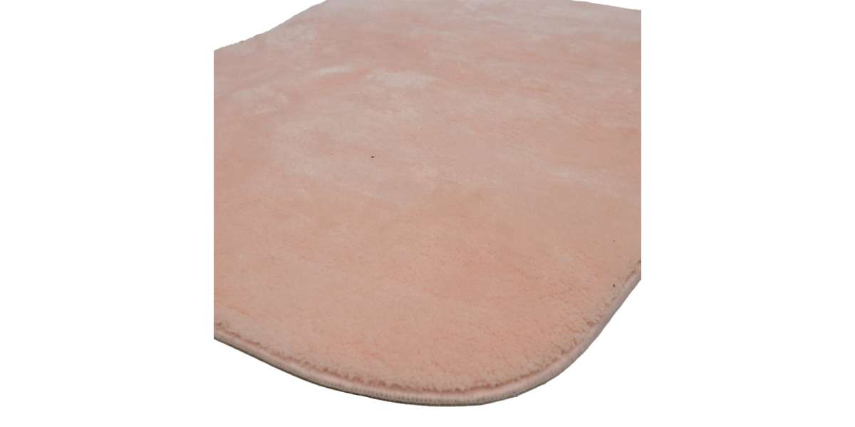 Πατάκι μπάνιου PWC-0055 pakoworld σετ 2τμχ microfiber ροζ 90x60εκ