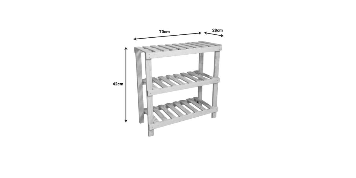 Παπουτσοθήκη Tarrot pakoworld 6 ζευγών φυσικό-γκρι 70x28x42εκ