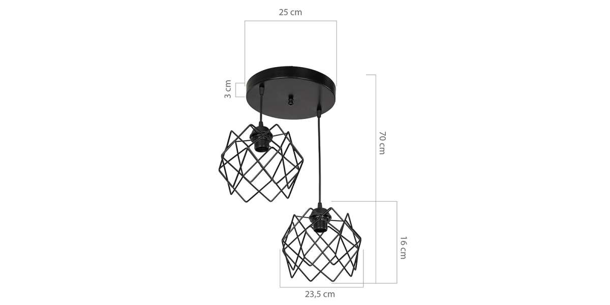 Φωτιστικό οροφής δίφωτο PWL-1021 pakoworld Ε27 μαύρο Φ40x70εκ