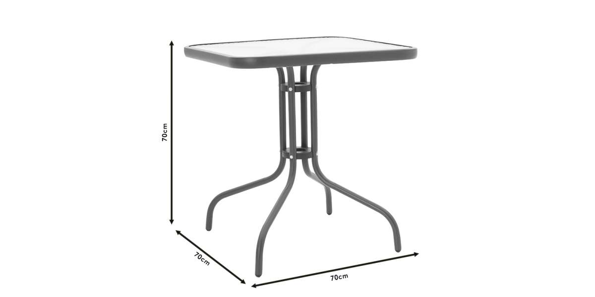 Τραπεζαρία Watson-Calan σετ 3τεμ pakoworld μέταλλο-textilene καφέ 70x70x70εκ