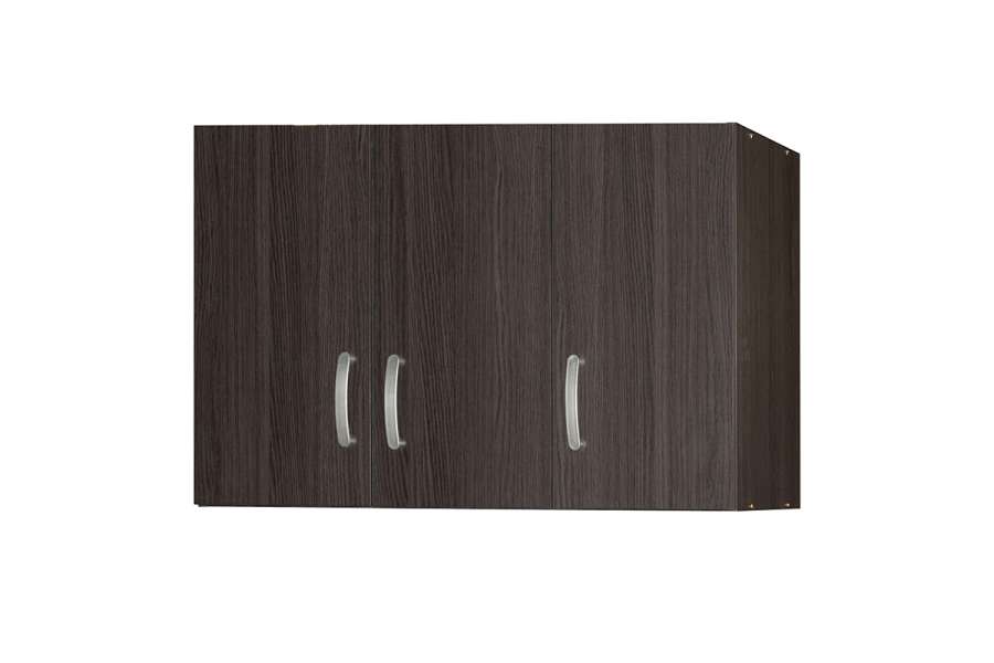 Ντουλάπα τρίφυλλη και πατάρι Zelia pakoworld wenge 90x42x240εκ.