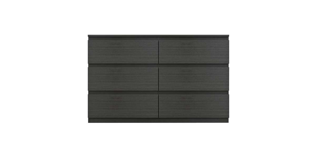 Συρταριέρα Cindy pakoworld 6 συρταριών wenge 120x40x75εκ