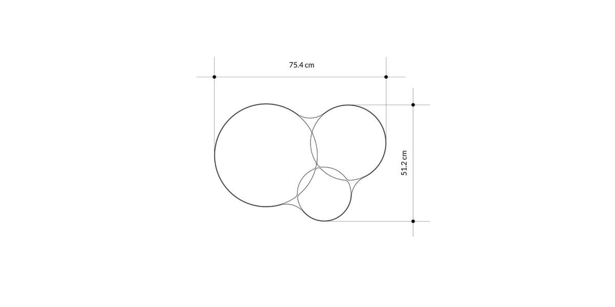 Καθρέπτης Gorta pakoworld μαύρο 75x2x51εκ