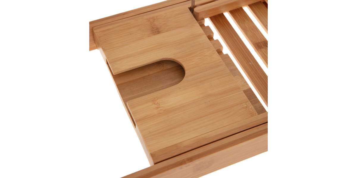 Πλατό μπανιέρας Platon pakoworld φυσικό bamboo 70x15x4,5εκ