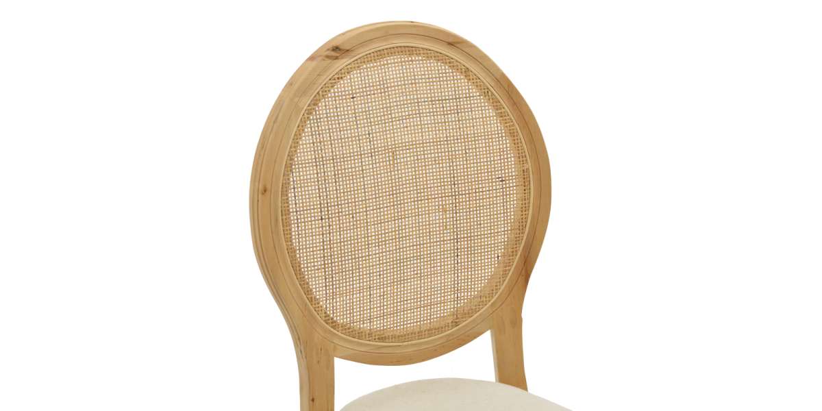 Καρέκλα Canco pakoworld φυσικό rubberwood-φυσικό rattan 50x55x98εκ