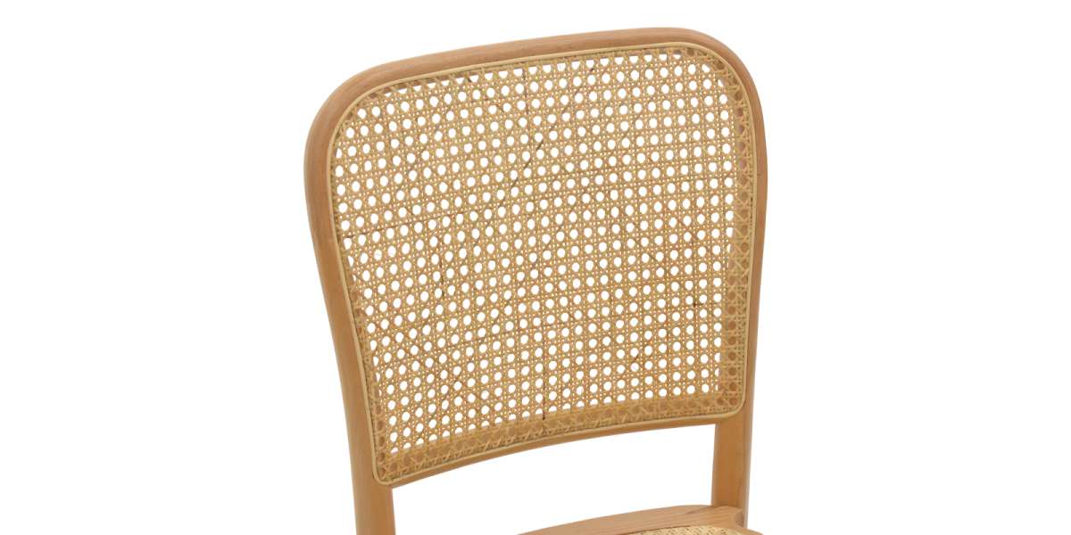 Καρέκλα Kalliope pakoworld φυσικό ξύλο οξιάς-φυσικό rattan 45x50x89εκ