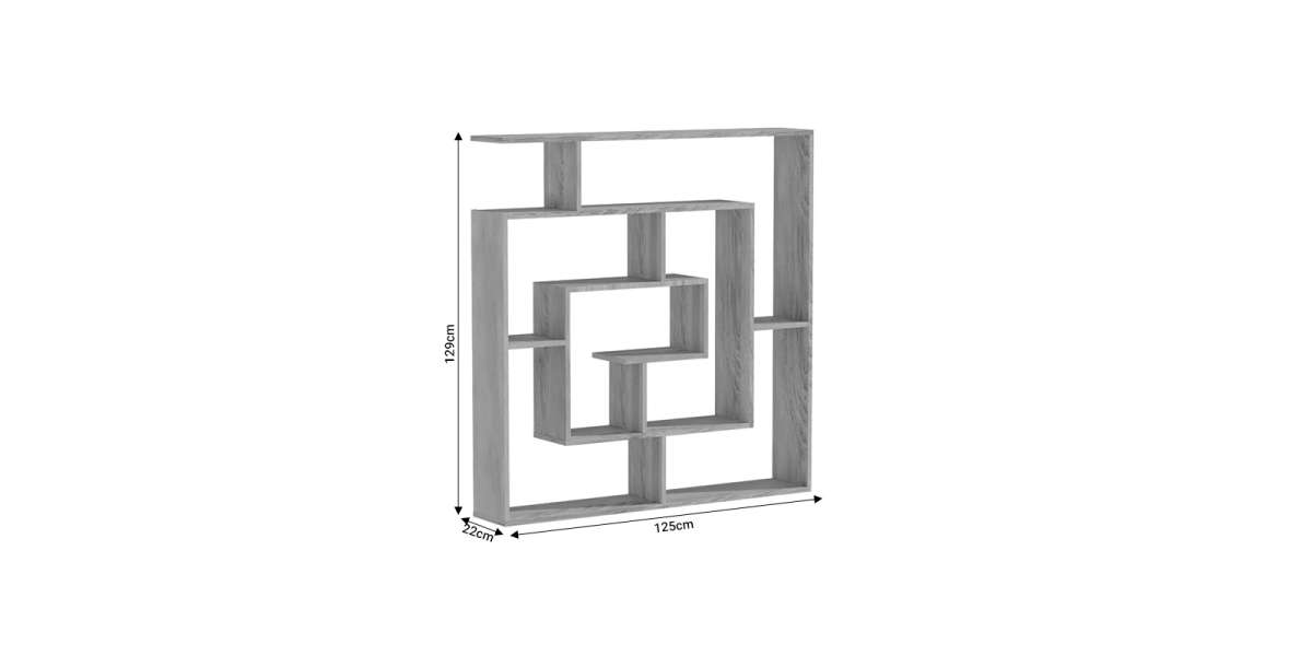 Βιβλιοθήκη Nardy pakoworld sonoma 125x22x129εκ