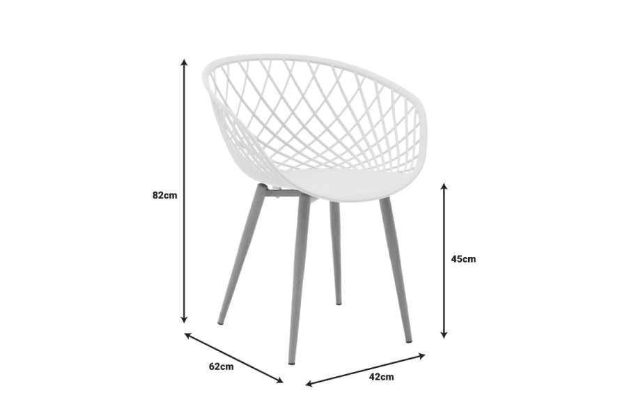 Πολυθρόνα Ezra pakoworld μαύρο pp-πόδι μαύρο μέταλλο 62x42x82εκ