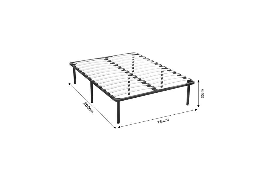 Σομιές μεταλλικός Quinnton pakoworld 160x200x35εκ