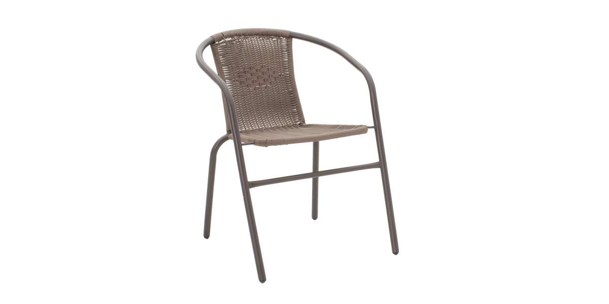 Tραπεζαρία Obbi-Watson pakoworld σετ 3τεμ καφέ μέταλλο-pe rattan 60x60x70εκ