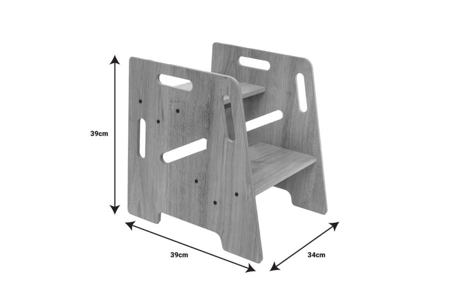 Πύργος εκμάθησης Steppy pakoworld λευκό mdf 34x39x39εκ