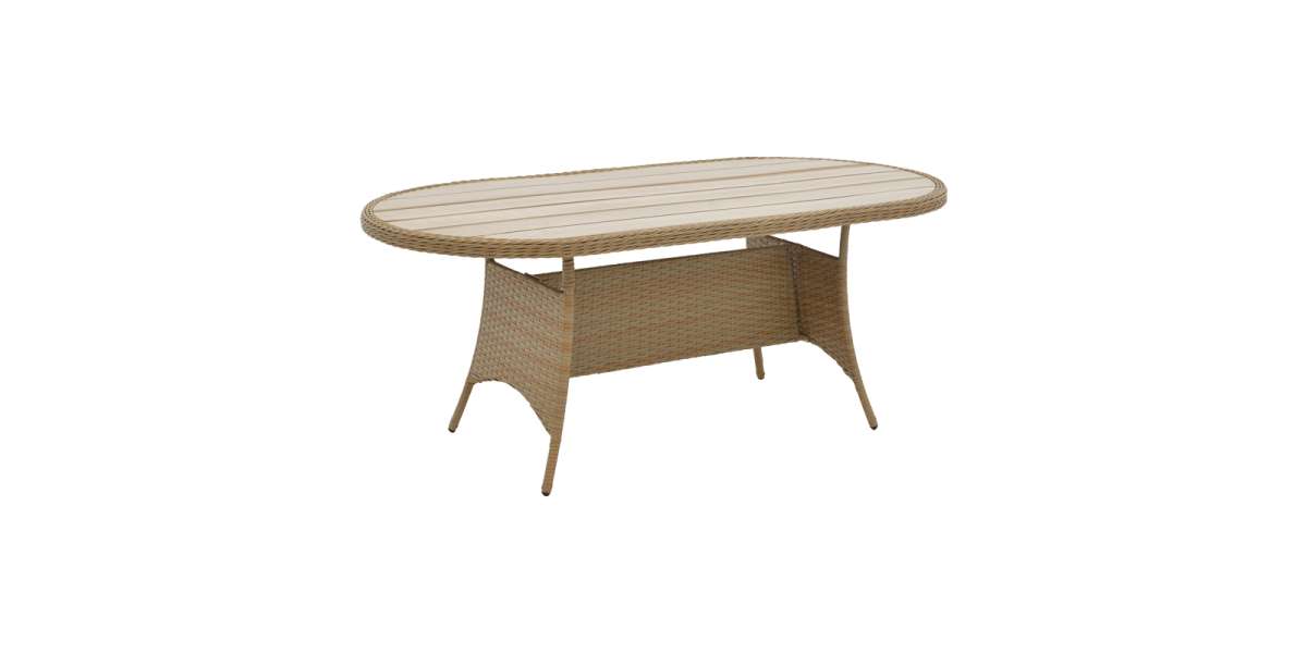 Τραπέζι Keir pakoworld rattan-αλουμίνιο καφέ 180x90x72εκ