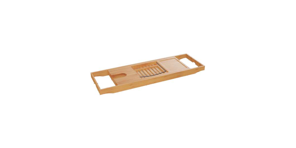 Πλατό μπανιέρας Platon pakoworld φυσικό bamboo 70x15x4,5εκ